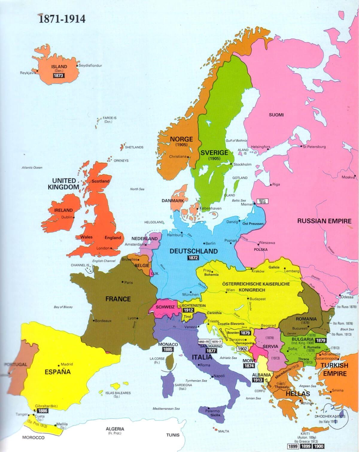 mapa írska a európe