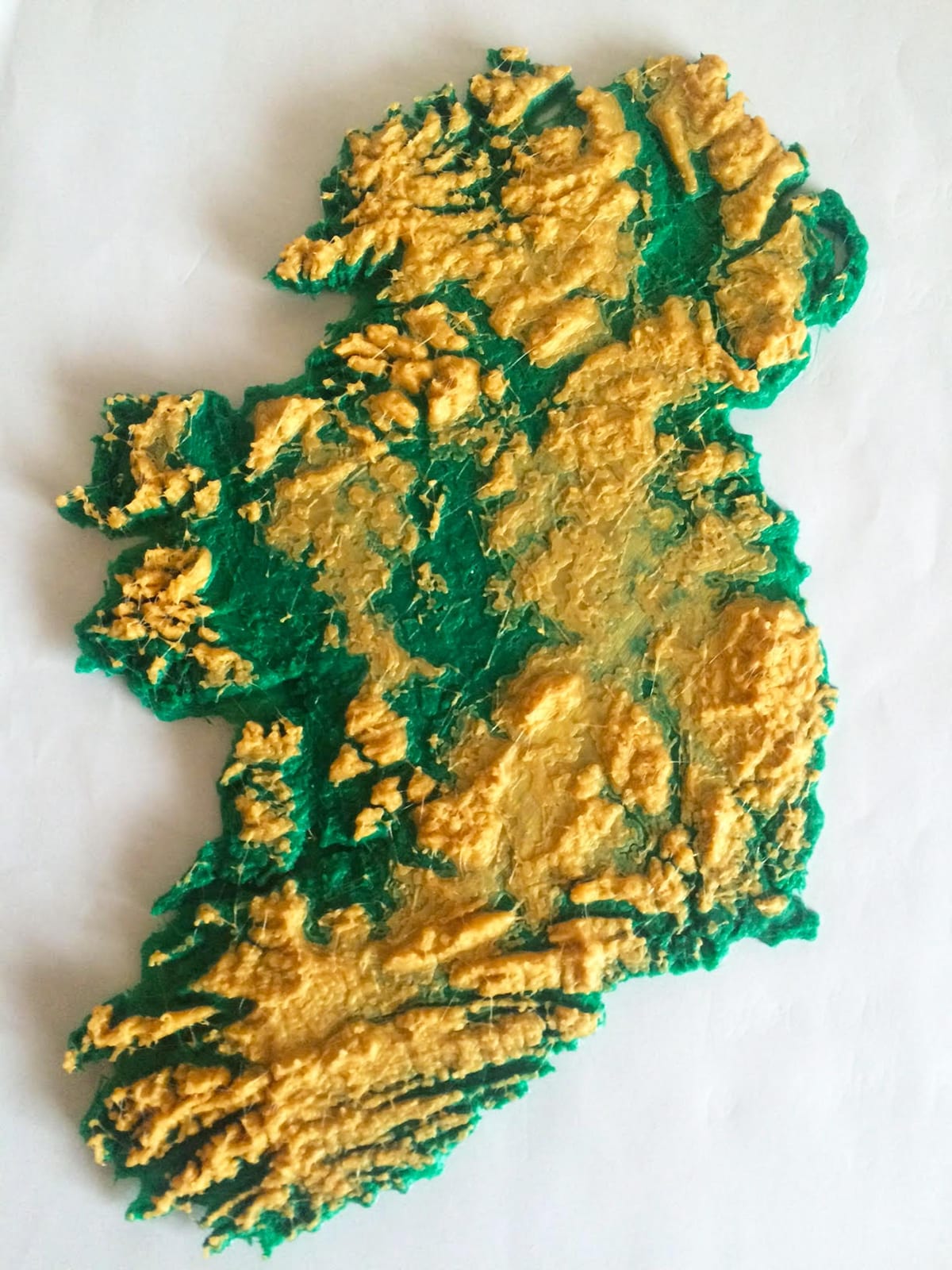 mapa 3d mapa írsko