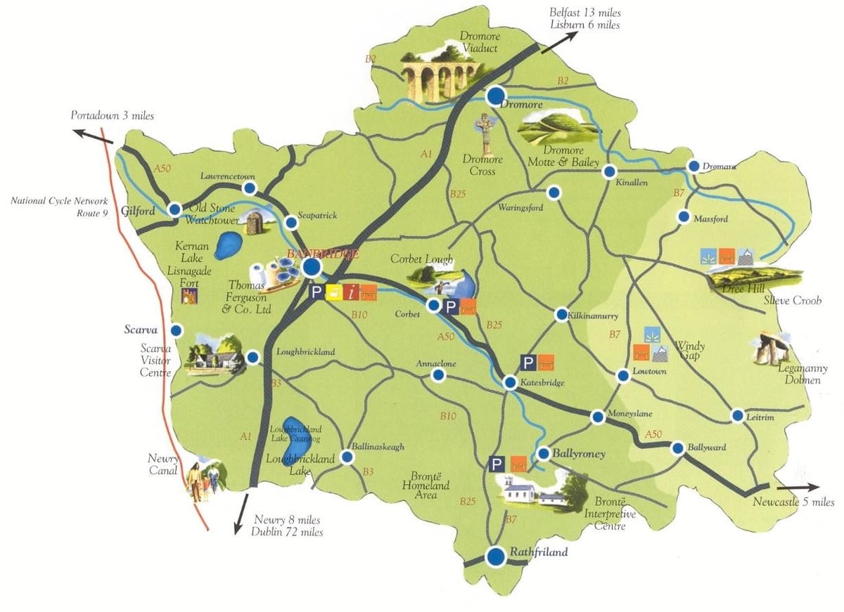 mapa co nadol severné írsko