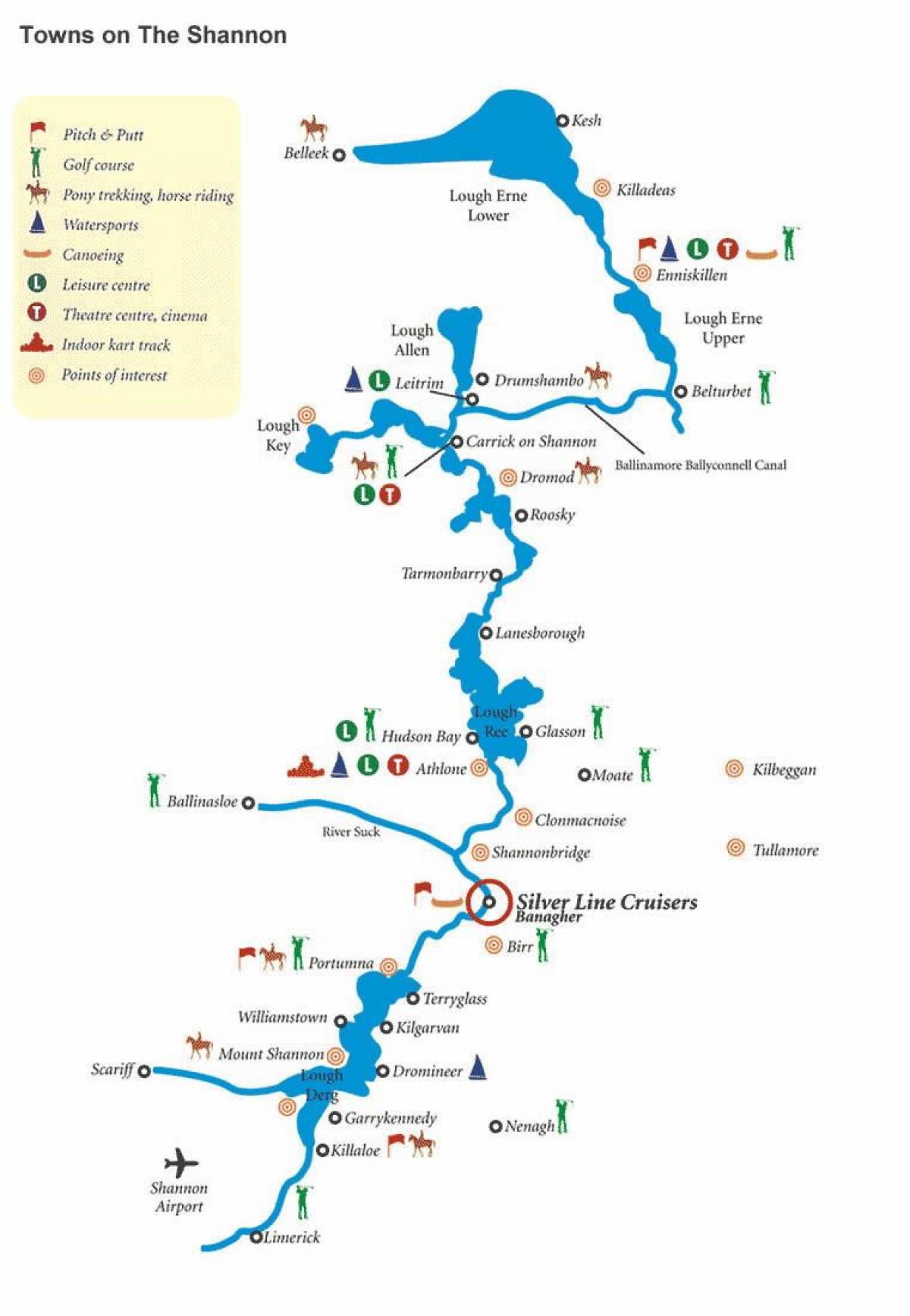 mapa rieke shannon mapu írsko