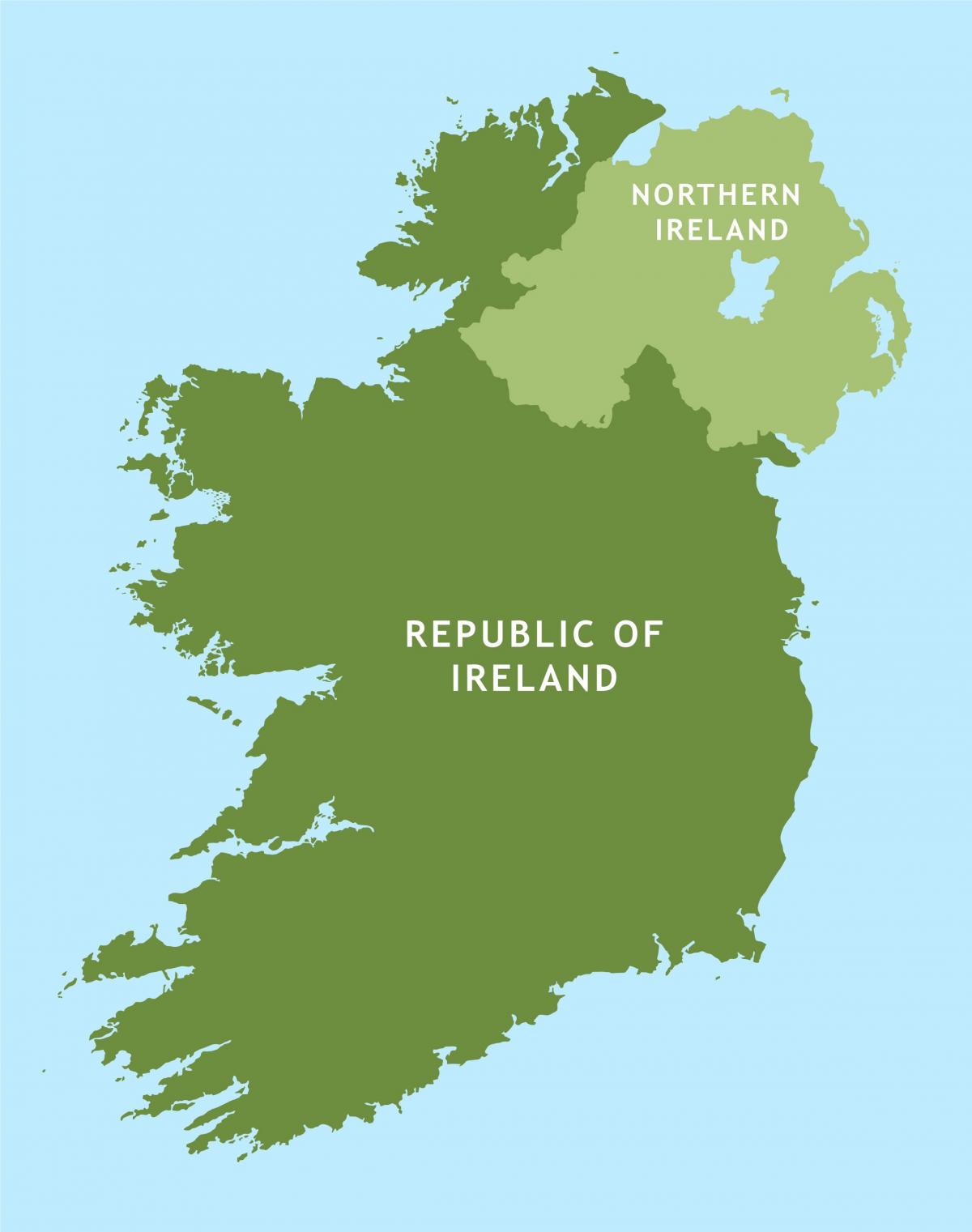 cestnú mapu írska republika