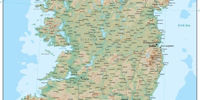 Mapa írsko teréne 
