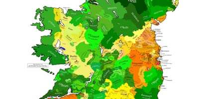 Mapa klanu mapa írsko