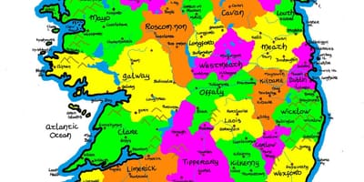 Mapa írska pre základné školy