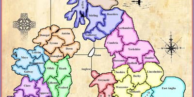 Mapa mapa írsko hra