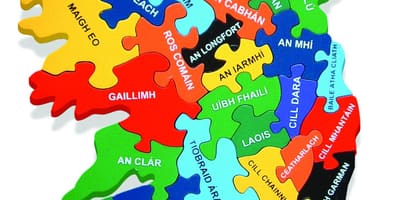 Mapa, mapy, írsku, ako gaeilge