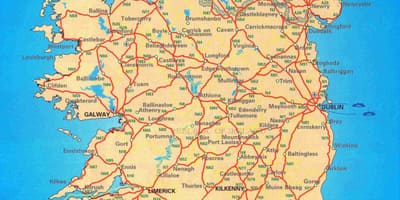 Mapa eire kraj