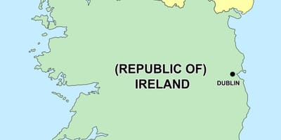  mapa severného írska a írska republika