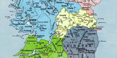 Mapa megalitické írsko 