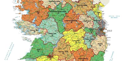 Mapa ordnance survey írsko mape