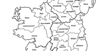Nákres mapa írsko