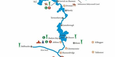 Mapa rieke shannon mapu írsko